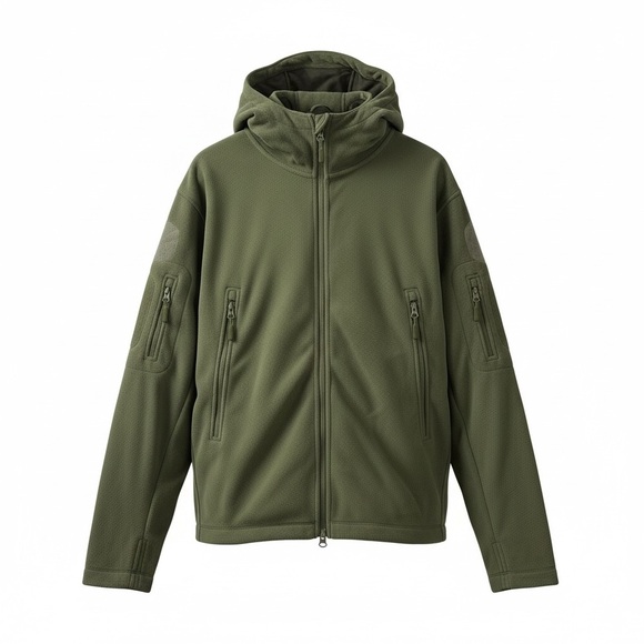 Other - Olive Green Men's Hooded Jacket